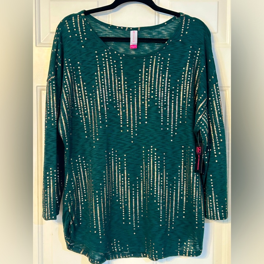 NWT No Boundaries sheer sweater, size 3X Junior